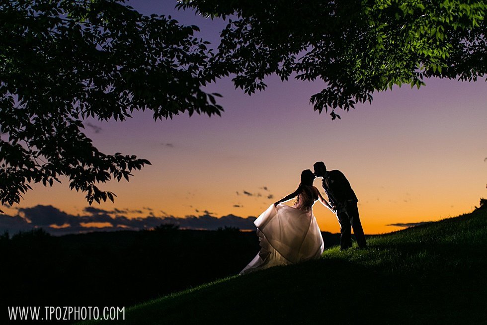 Baltimore Greek wedding sunset shot at the Grand Lodge of Maryland