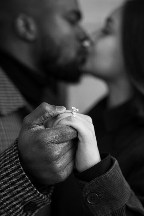 Romantic engagement photos captured at Millennium Gate Museum