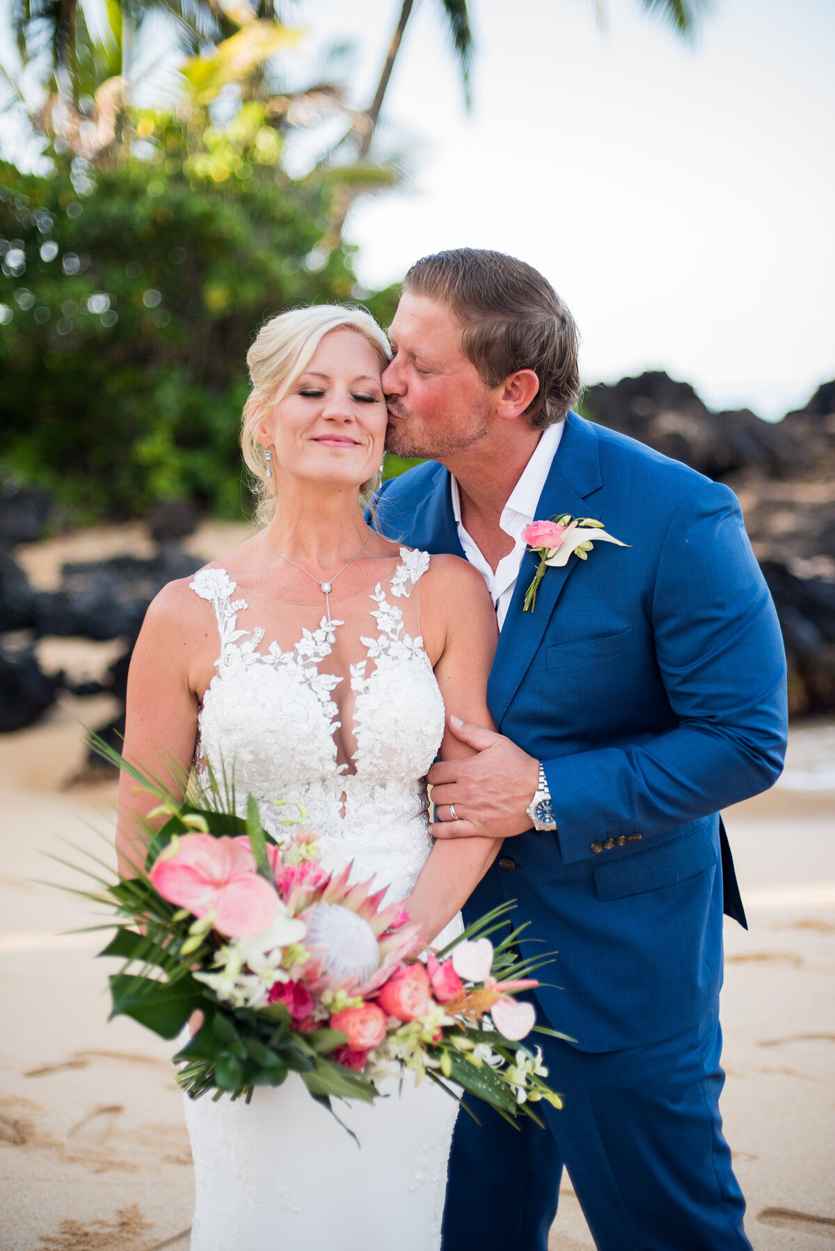 0135 - Fiegel - Amanda and Jon - Makena Cove Maui Wedding