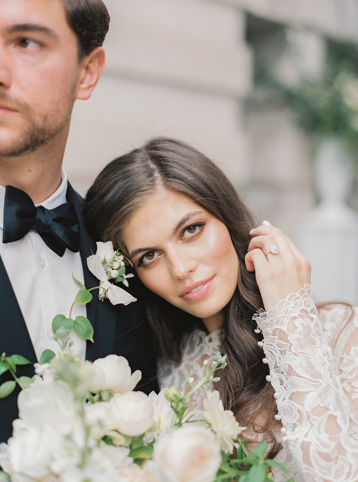 European inspired wedding at Larz Anderson House, Photo by Madeline Trent, Styled by East Made Co, Hair and makeup by Caitlyn Meyer, Featured in Style Me Pretty
