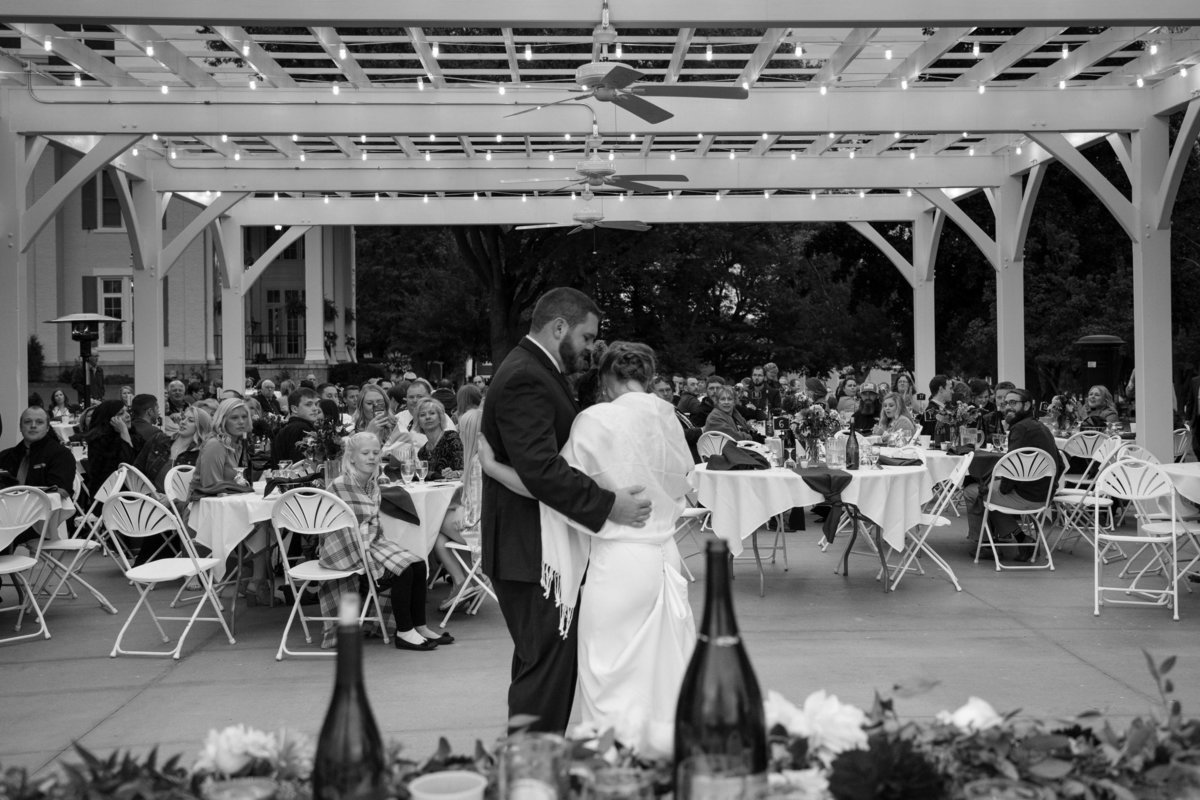 dancing under the stars outdoor reception