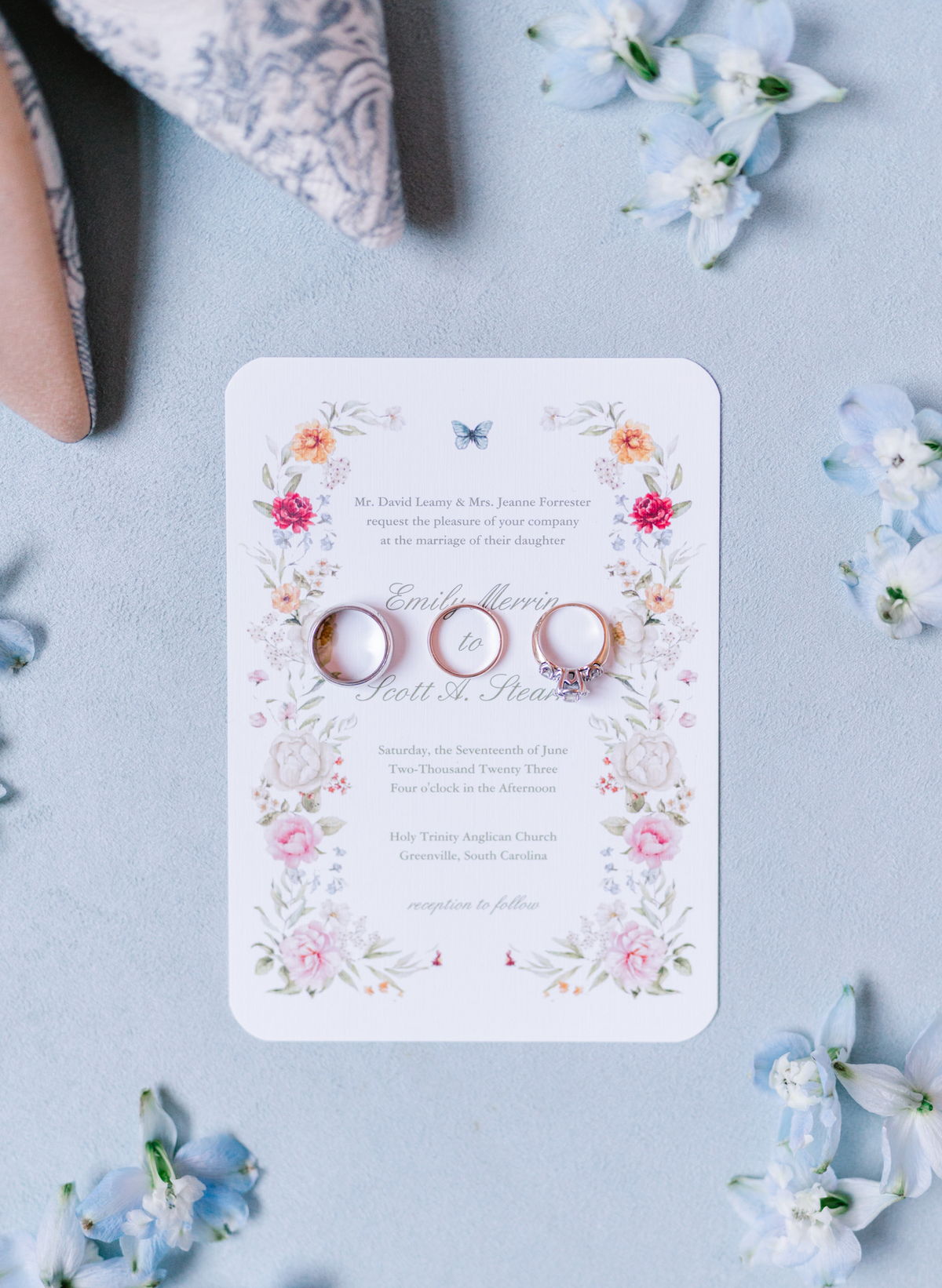 Details of Invitations and Rings