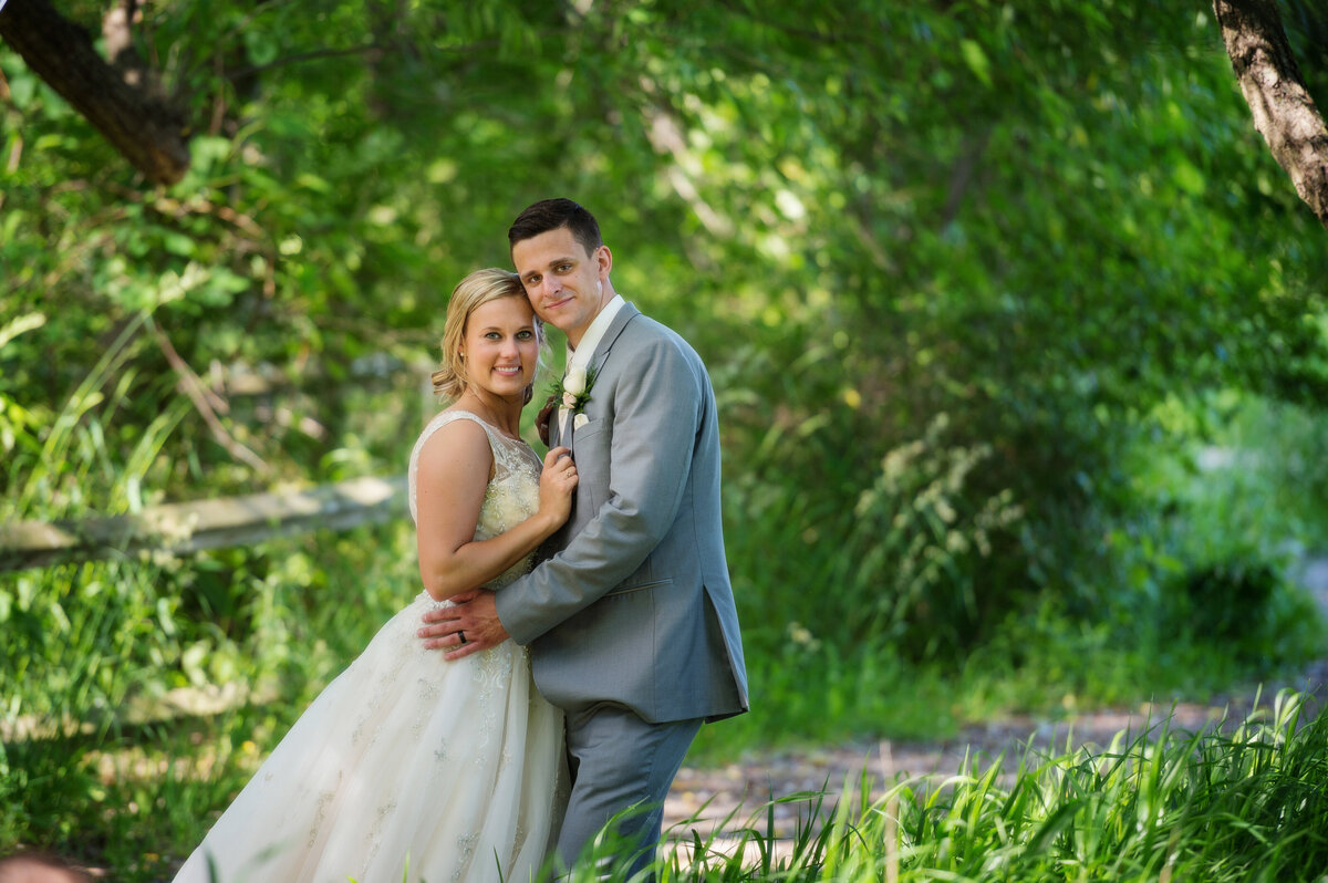 Wedding portrait at Frontier Park in Erie Pennsylvania.