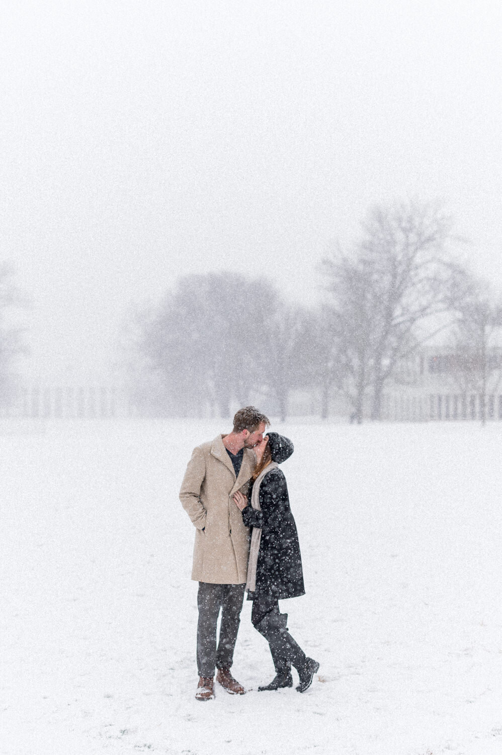 Snowy Charlottesville Engagement - Hunter and Sarah Photography-5