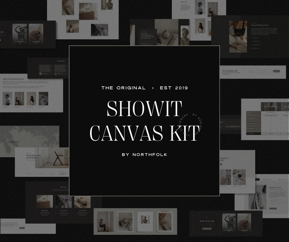 The Original Showit Canvas Kit for Commercial Use