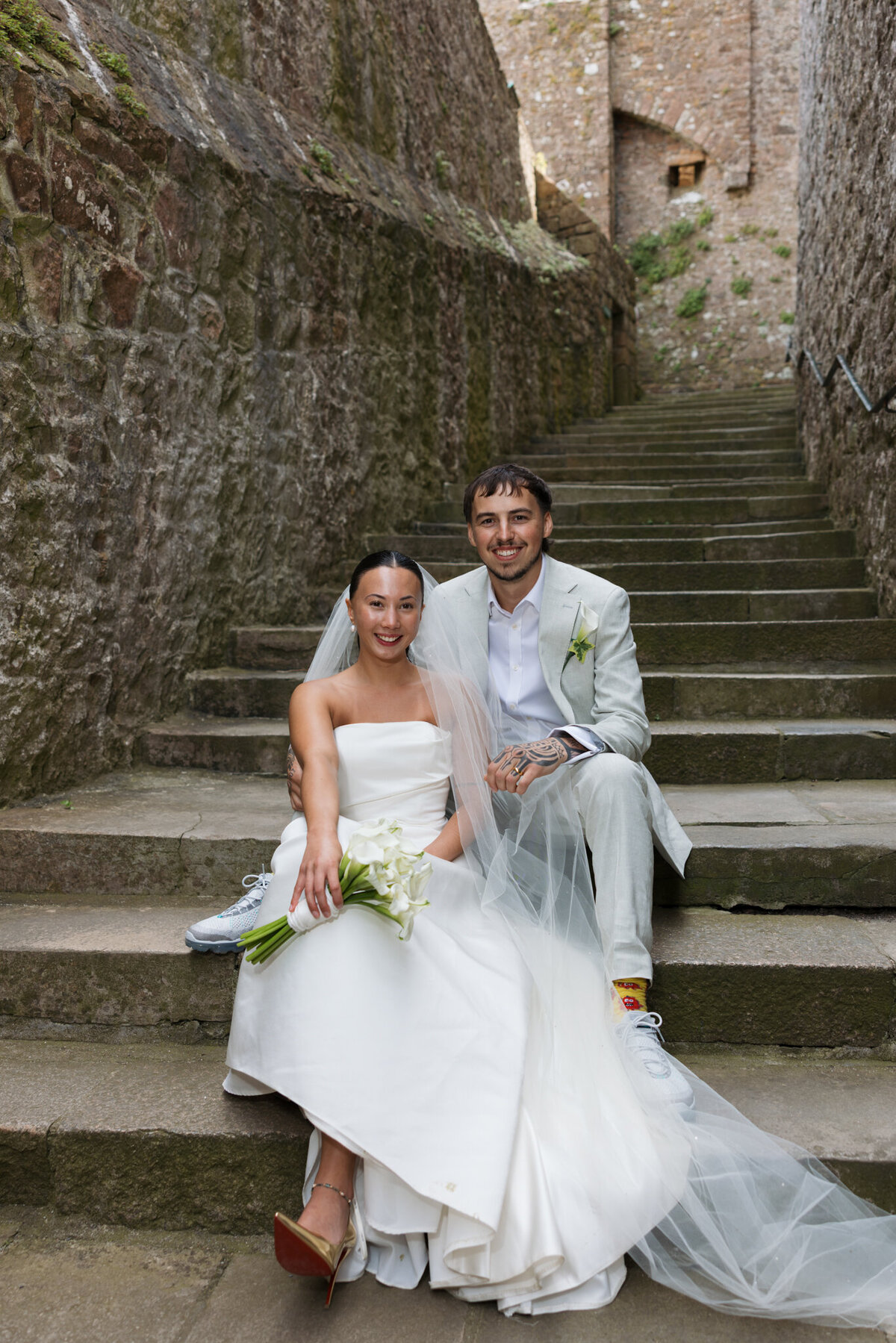gorey castle Mont Orgueil Castle jersey channel islands wedding photographer ivana king - 144