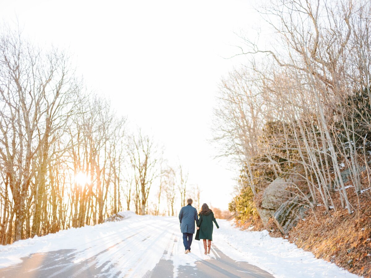Jamie & Will Blowing Rock NC Winter Engagement Session_0769
