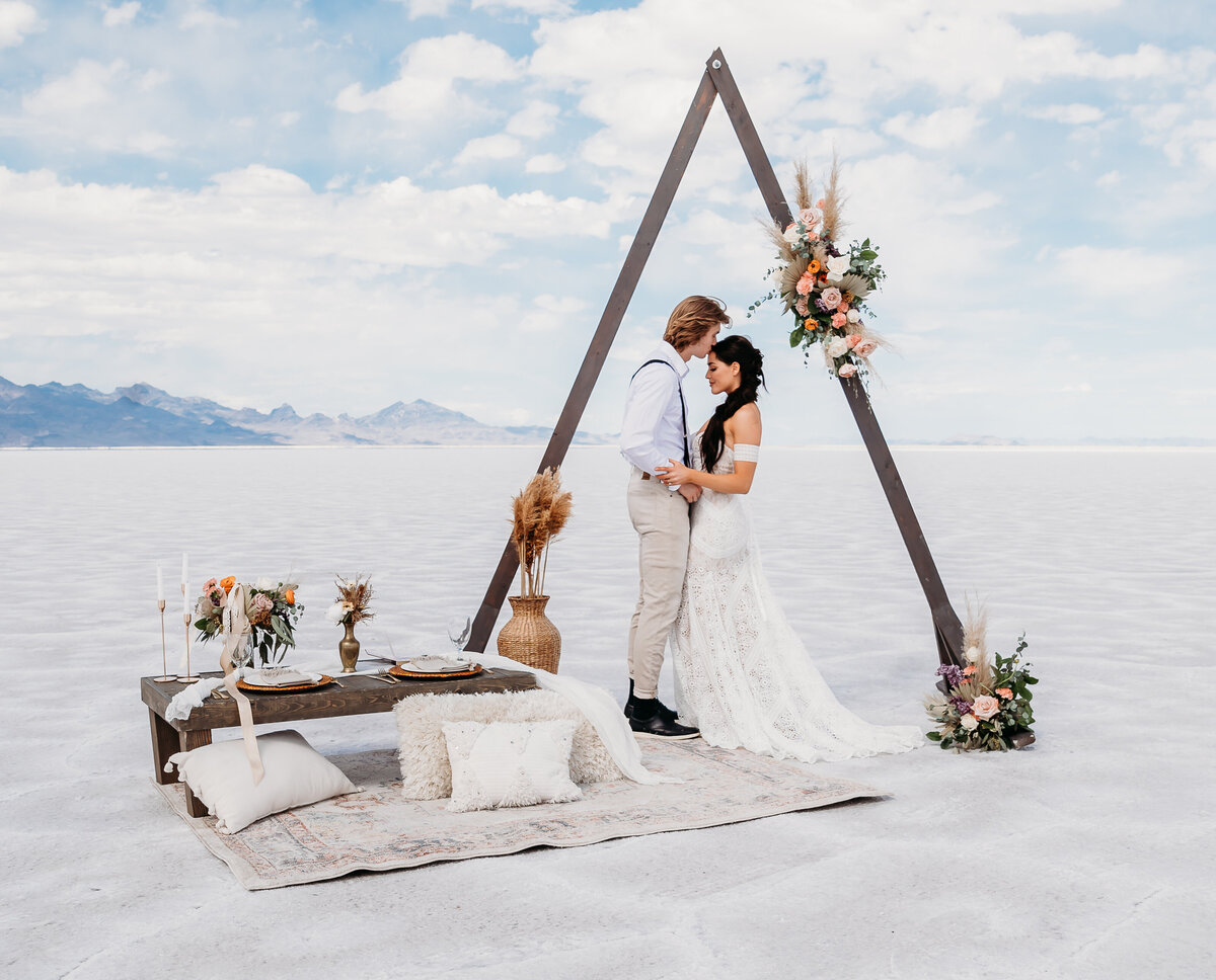Utah Bonneville Salt Flats Elopement and Wedding Photographer