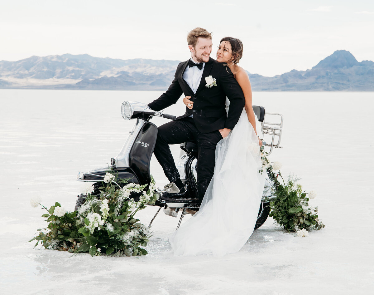 Utah Bonneville Salt Flats Elopement and Wedding Photographer