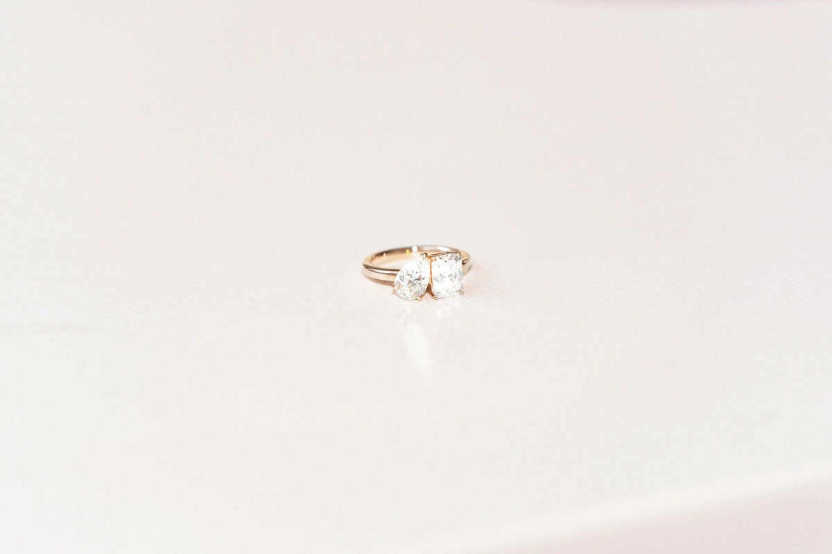 Stunning custom luxury rings by Ma Folie Gems, romantic and modern wedding jewelry based in Vancouver.  Featured on the Brontë Bride Vendor Guide.