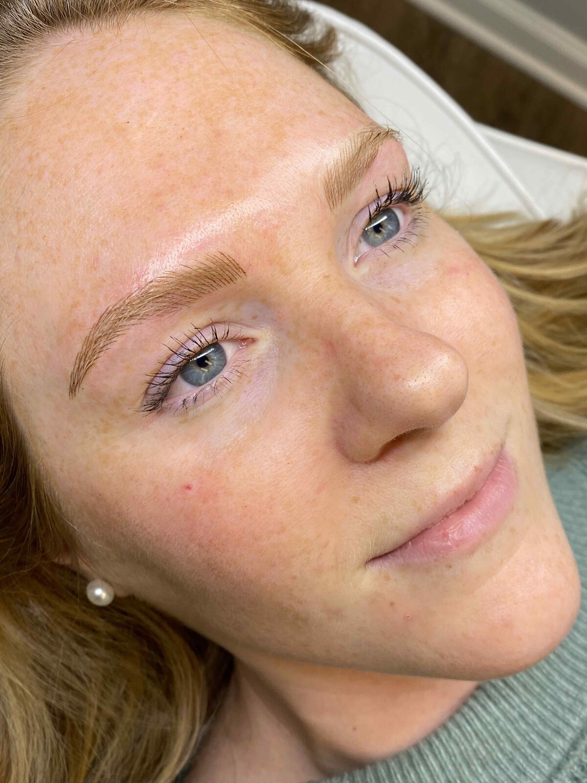 light brown microbladed eyebrows CT