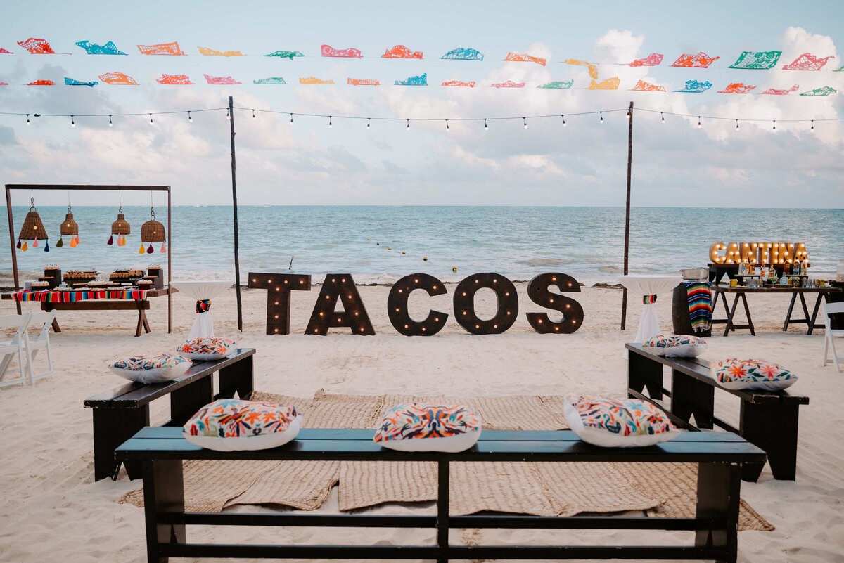 Dreams Riveria Maya Wedding - Bruich Wedding - WELCOME PARTY - Kyrsten Ashlay Photography-19