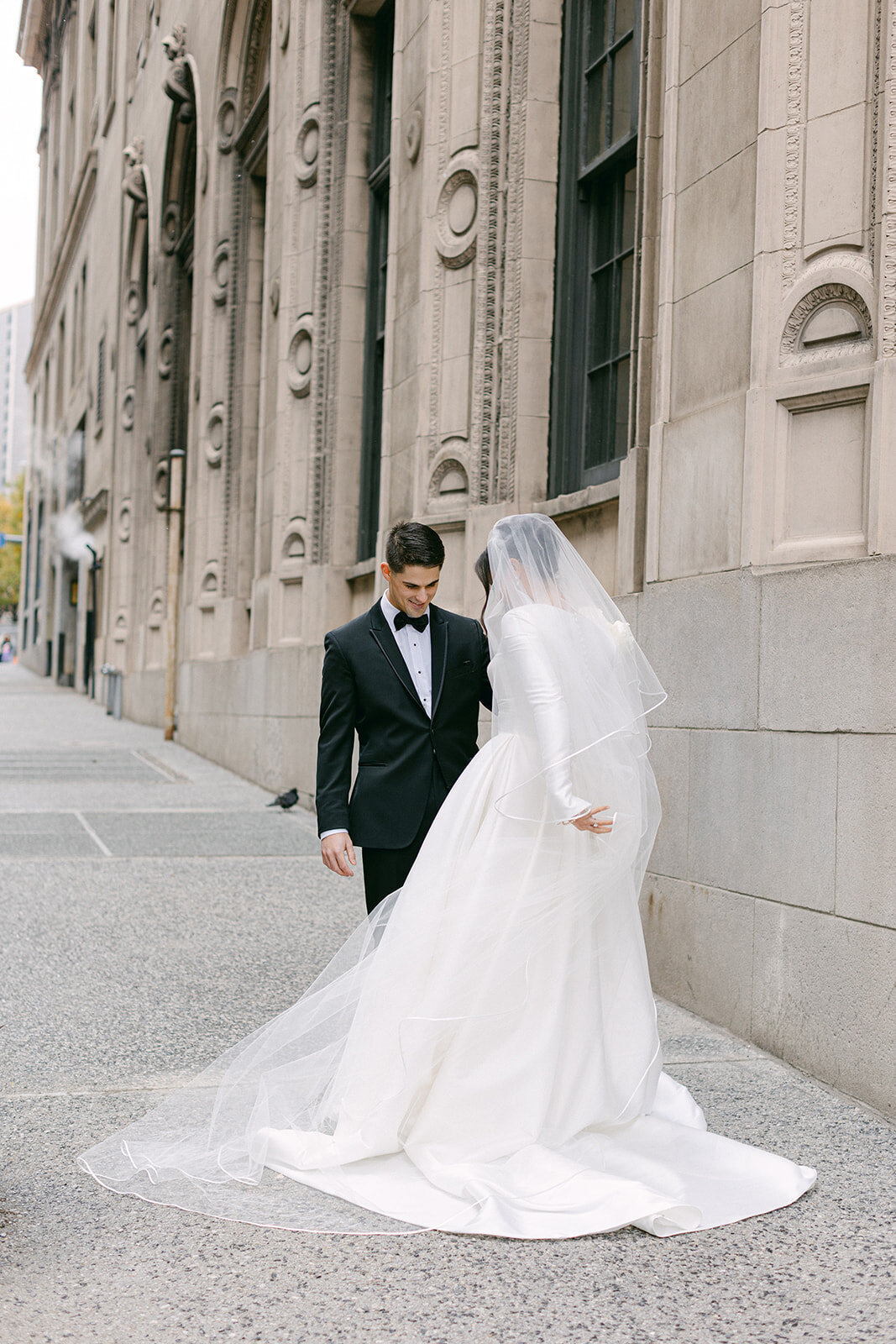 Romantic wedding reception at The Pennsylvanian, iconic Pittsburgh wedding venue