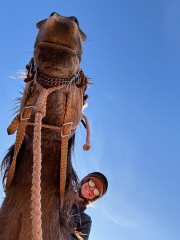 Please Dont Blink gets a horse selfie in Capitol Reef National Parl