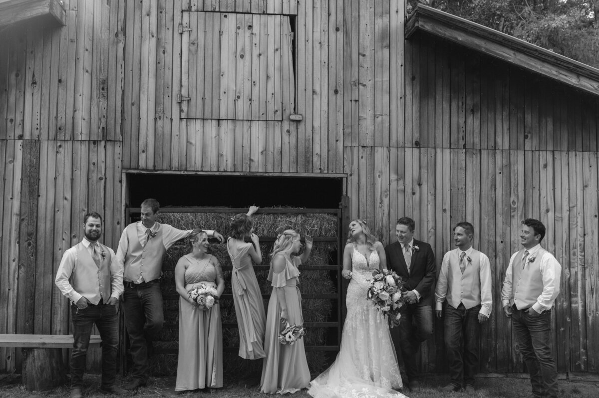 fun country style wedding party