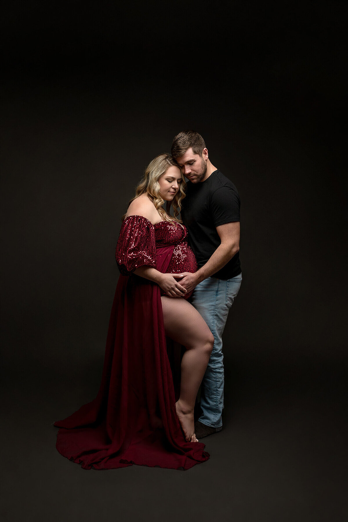 Maternity couple session in Southern Minnesota.