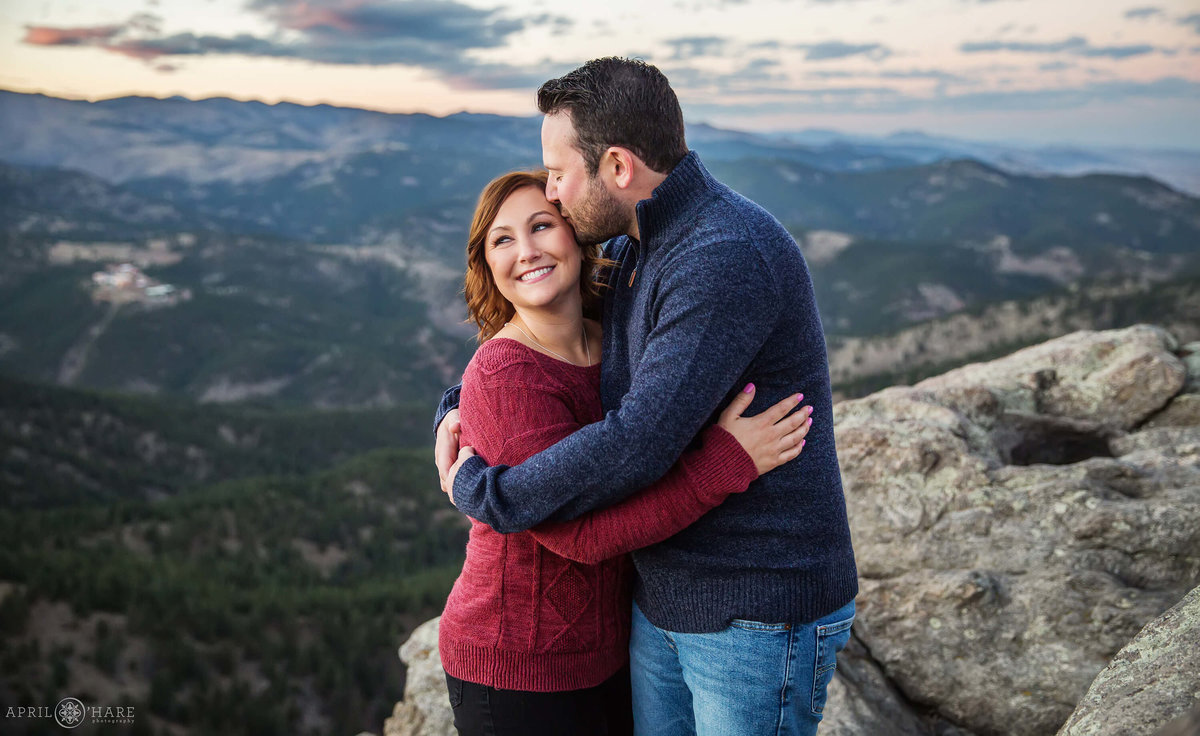 Boulder Colorado Lost Gulch Overlook Engagement Photography