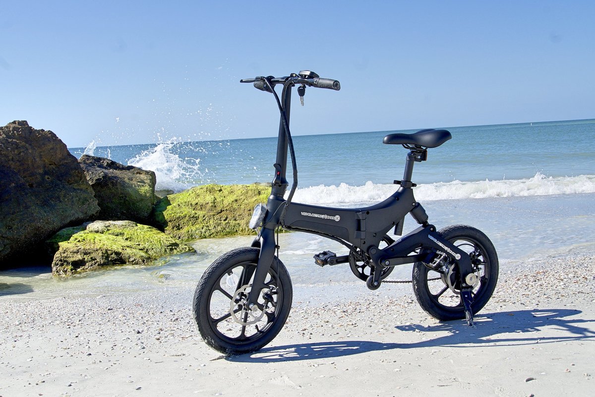 Black Go-Bike M4 on the beach