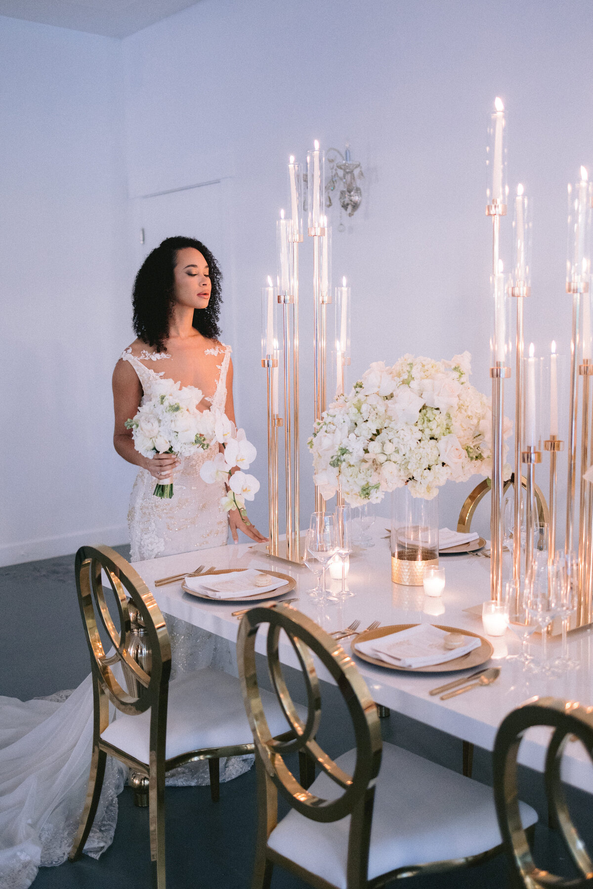 Glamorous White & Gold Wedding at Parties on the Terrace - 8