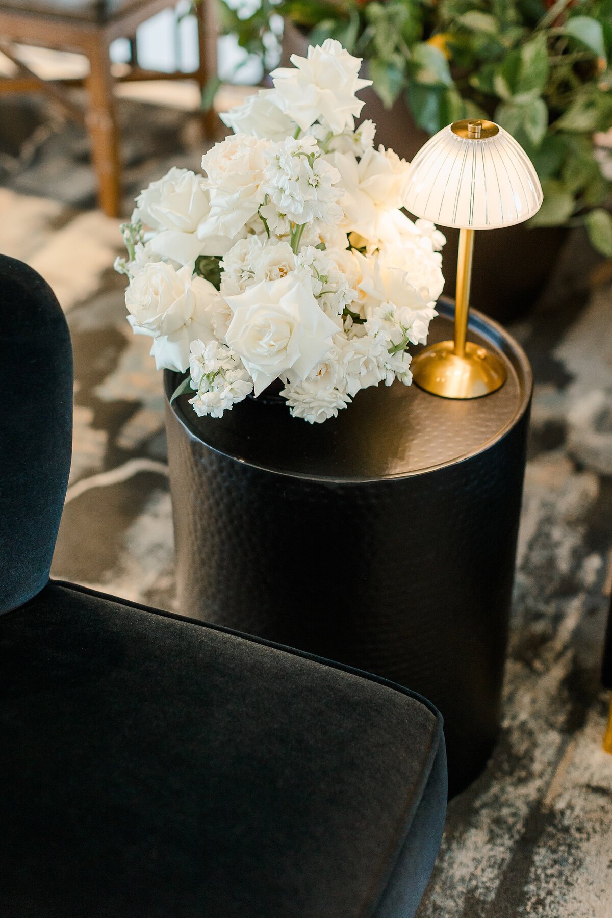 Chic Modern All White Wedding The Beaufort Hotel Brittanie Raquel Events_0019