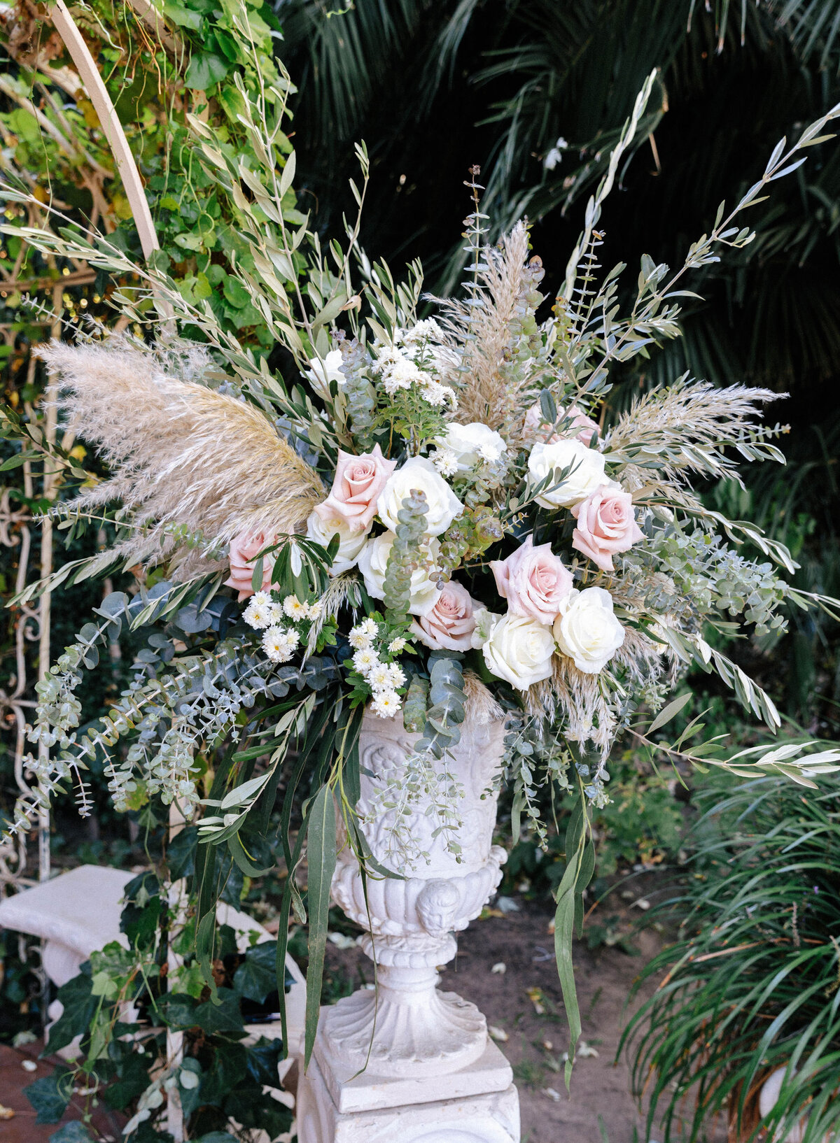 large alter flower arrangements