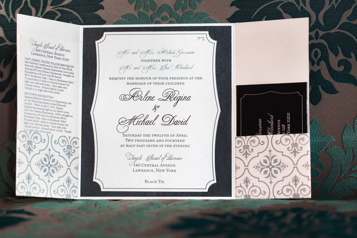 wedding stationery custom invitation suite plume and stone 21