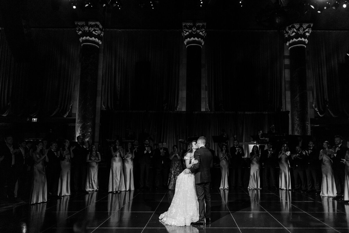 Kristina and Jeffs New York City Wedding Photographed by Siobhan Stanton Photography at Cipriani 42nd Street.