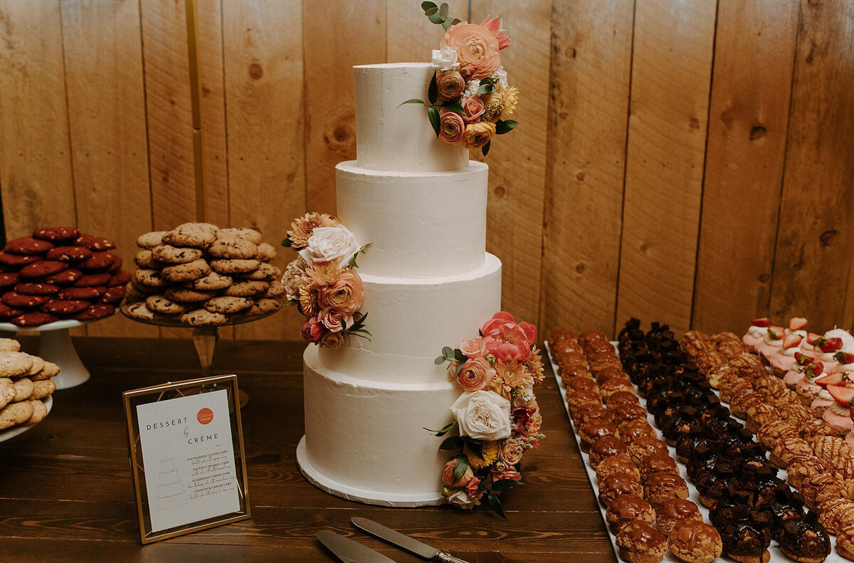Innovative cream puffs and desserts, created by Crème Cream Puffs, playful and modern treats in Calgary, Alberta, featured on the Brontë Bride Vendor Guide.