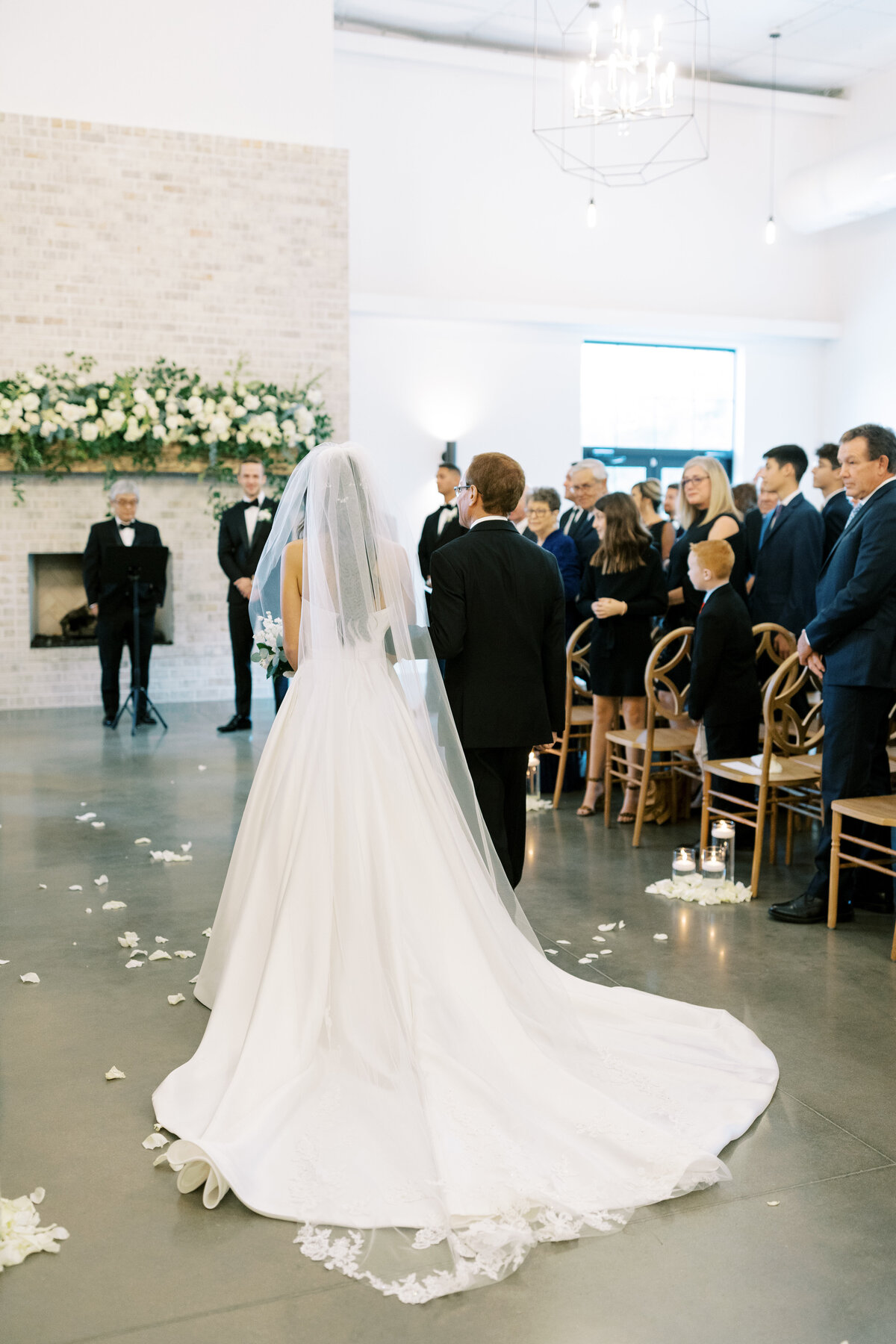 bride walking down the aisle