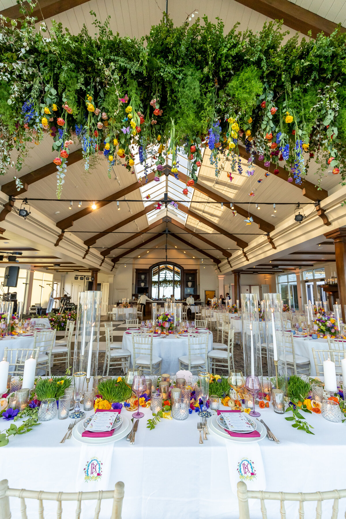 Bright Colorful Flowers at Pebble Beach wedding
