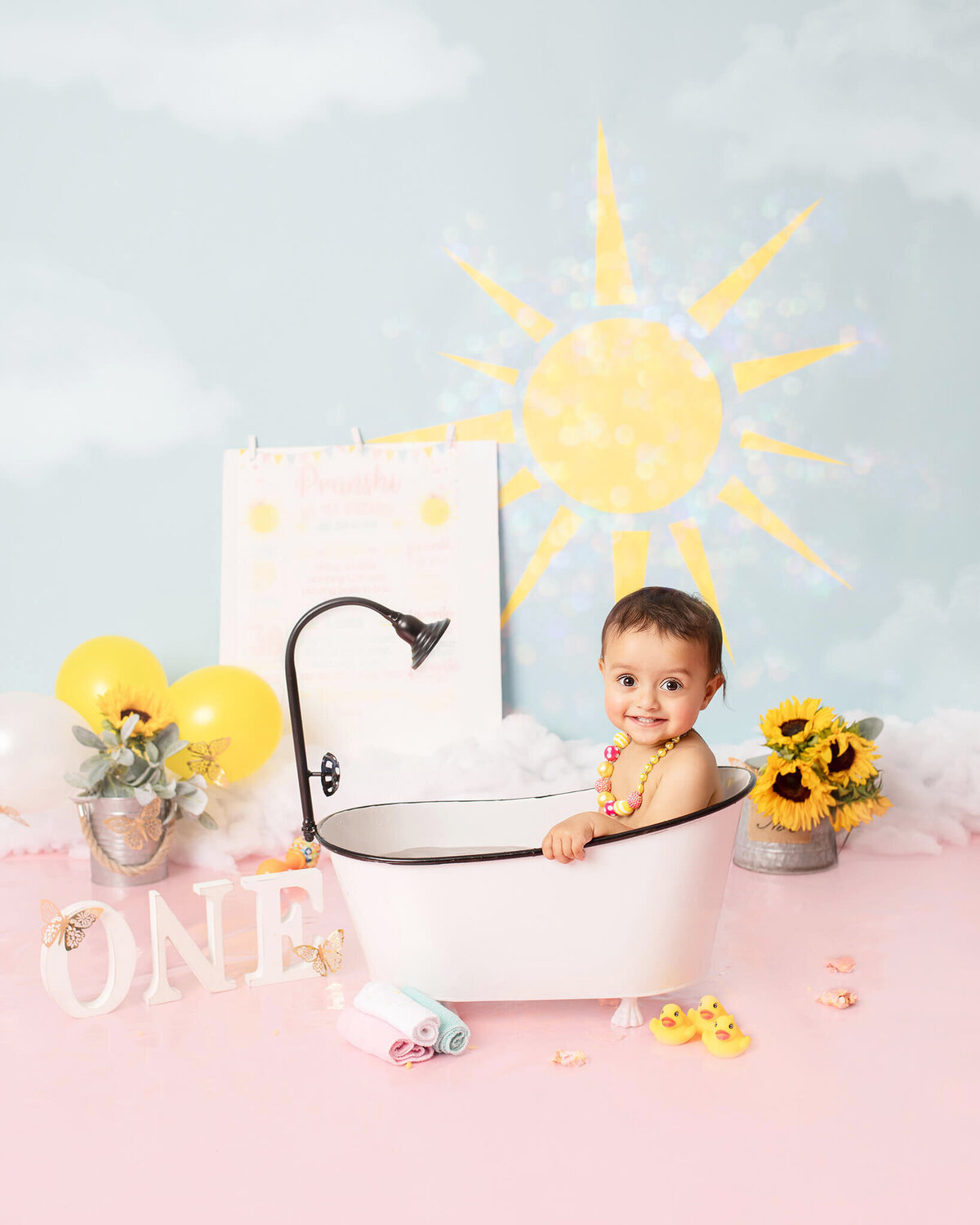 Cake smash and splash photoshoot by Elsie Rose Photography - - By Los Angeles Newborn Photographer