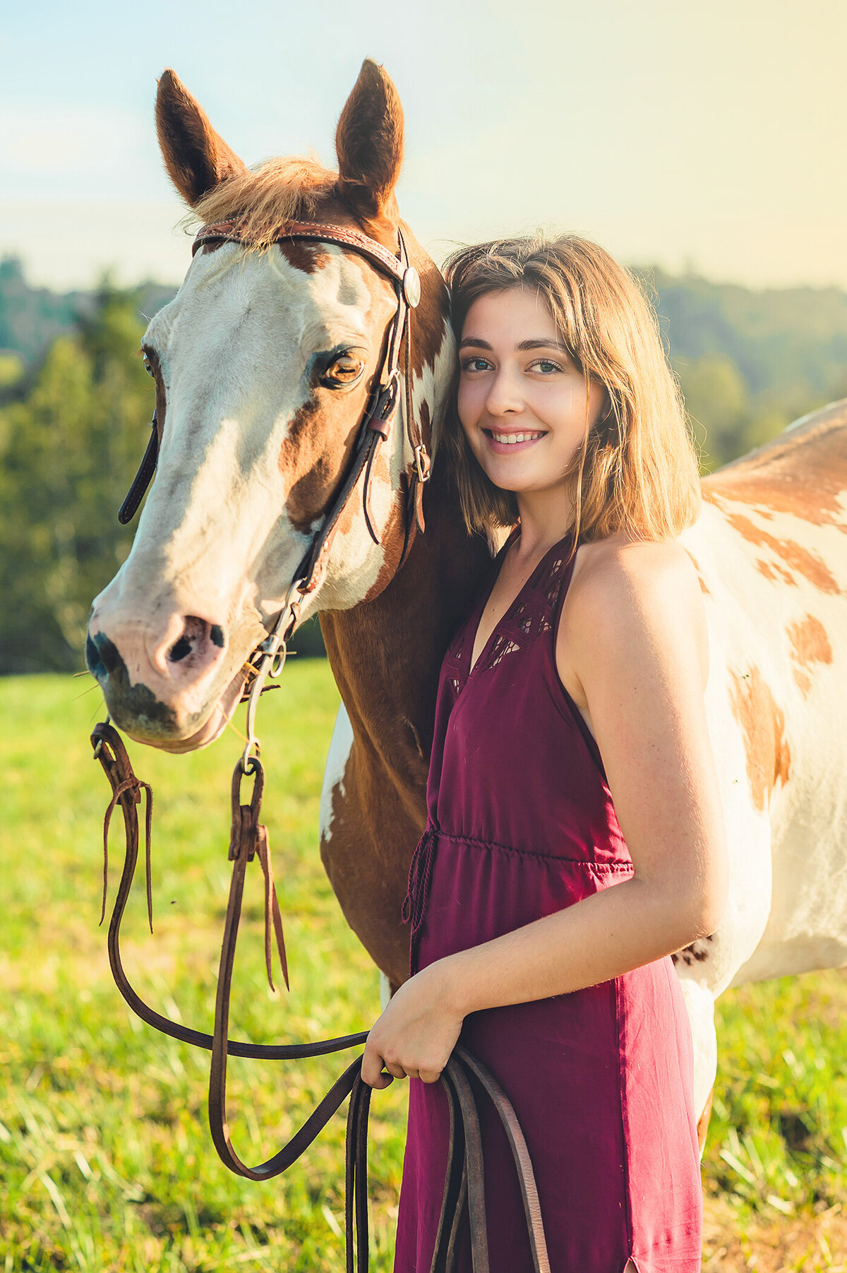 senior with horse