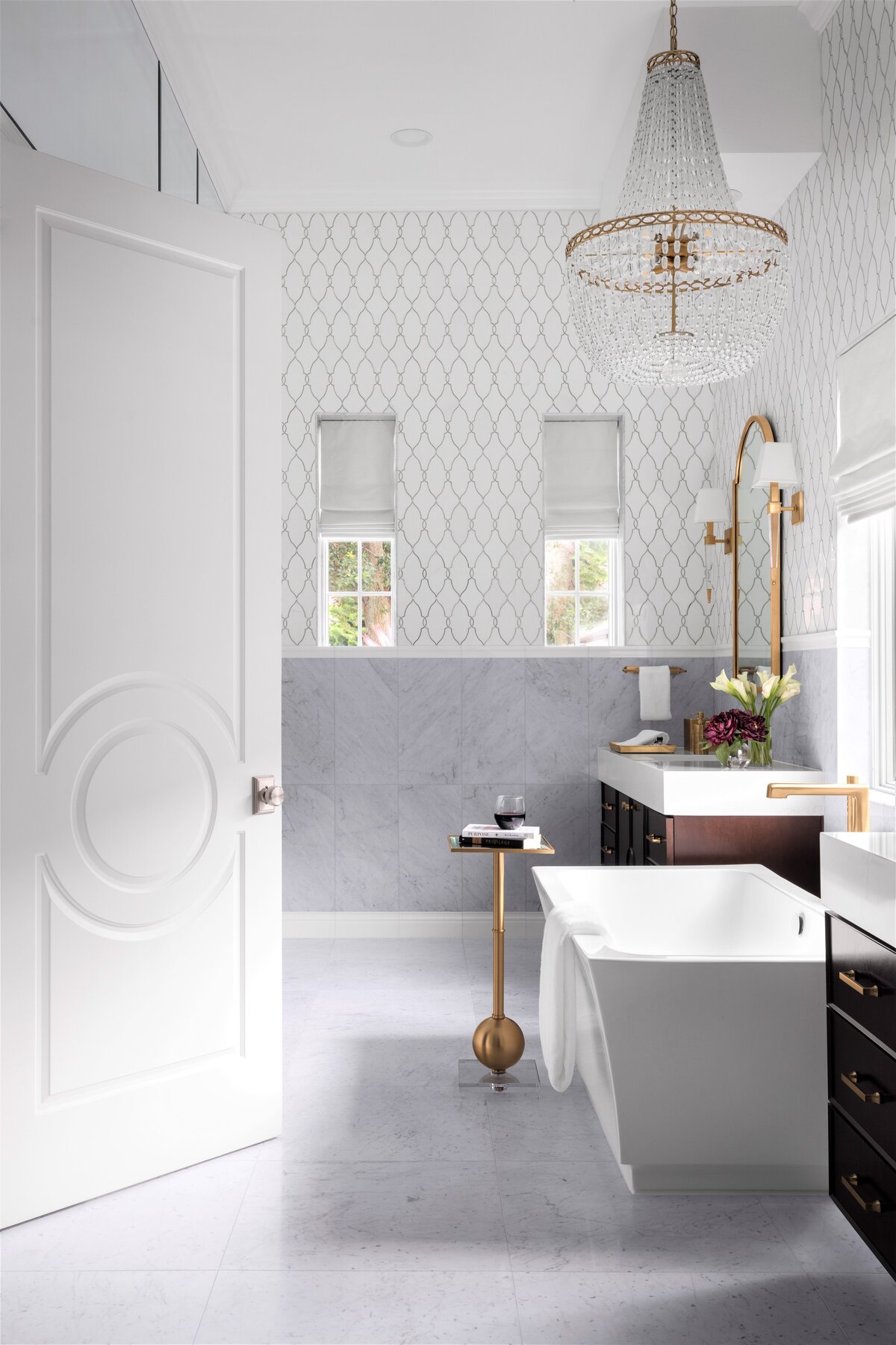 Contemporary White Bathroom Interior Design
