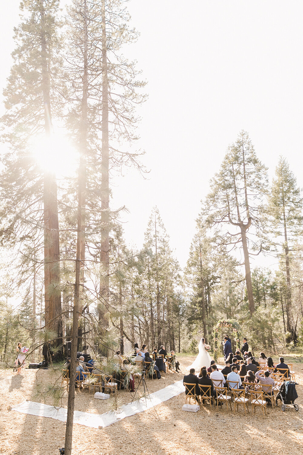 Yosemite national park wedding deckled edge french blue invitation 12