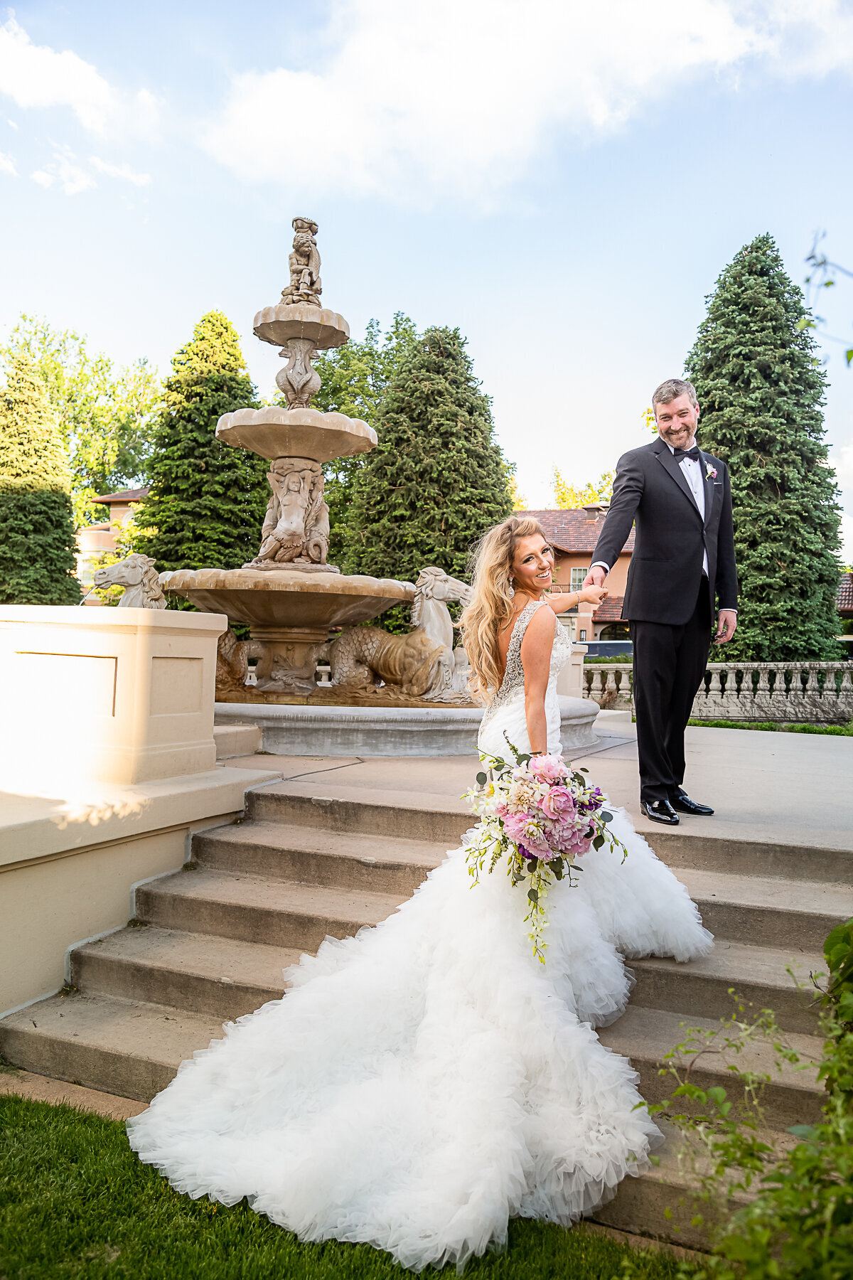 Newlyweds at the Broadmoor