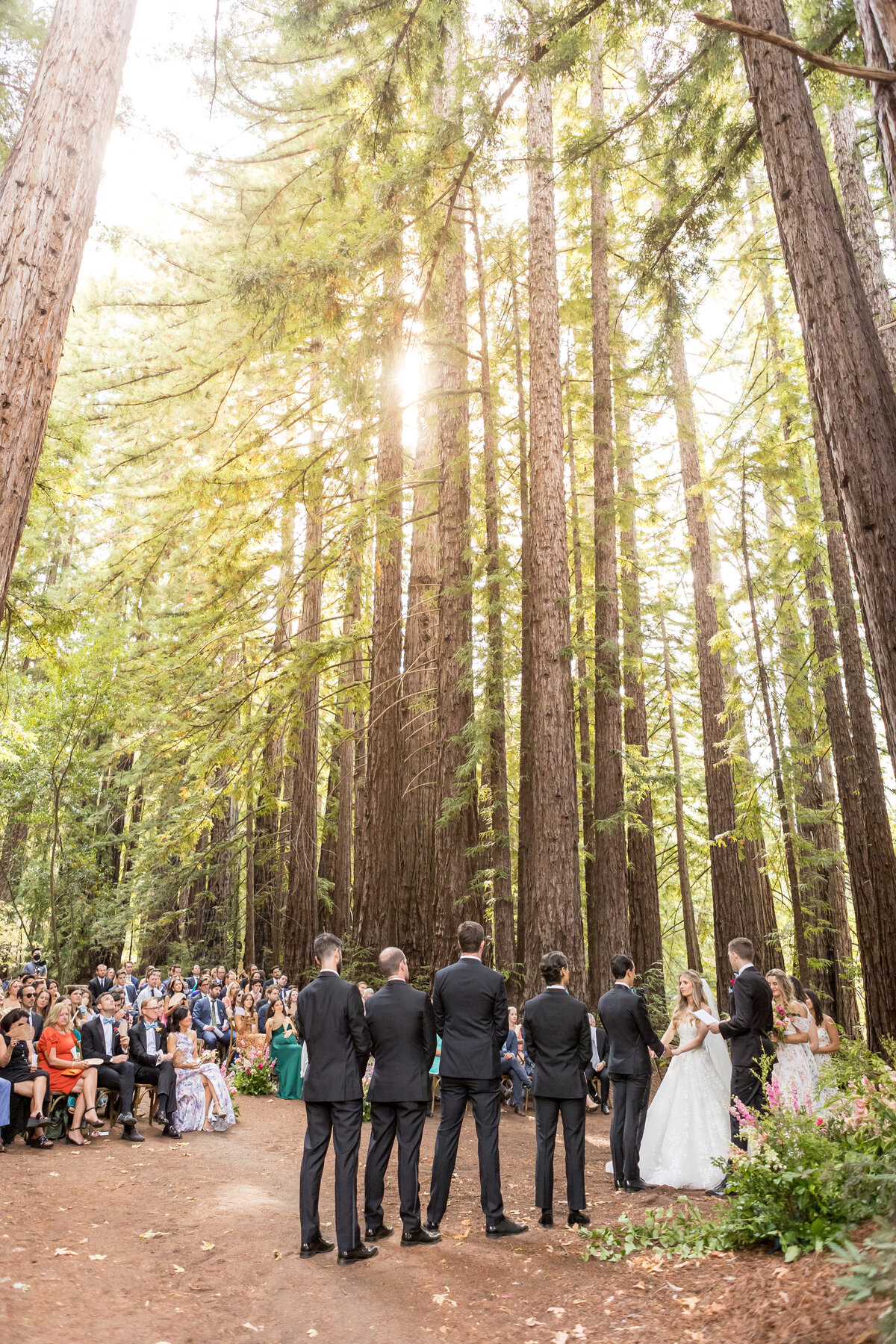 Ceremony in the Redwood Grove at the Preserve