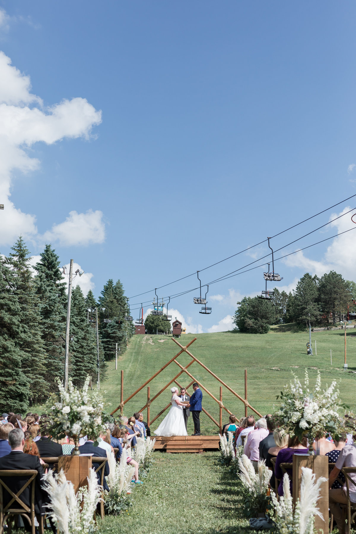 Ski Hill wedding wisconsin