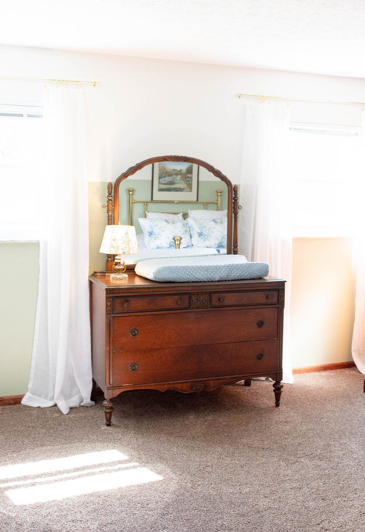 Green and Blue Boy Nursery Guest Room -1