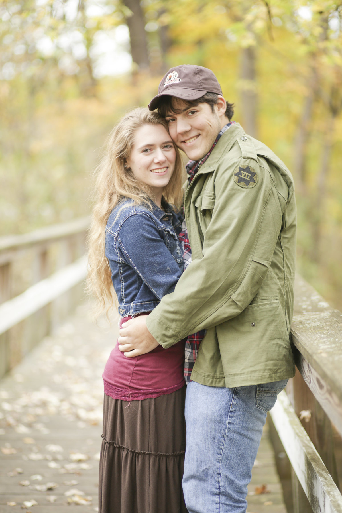 Reade and Rebacca have a fall engagement session in Greenville Pa.
