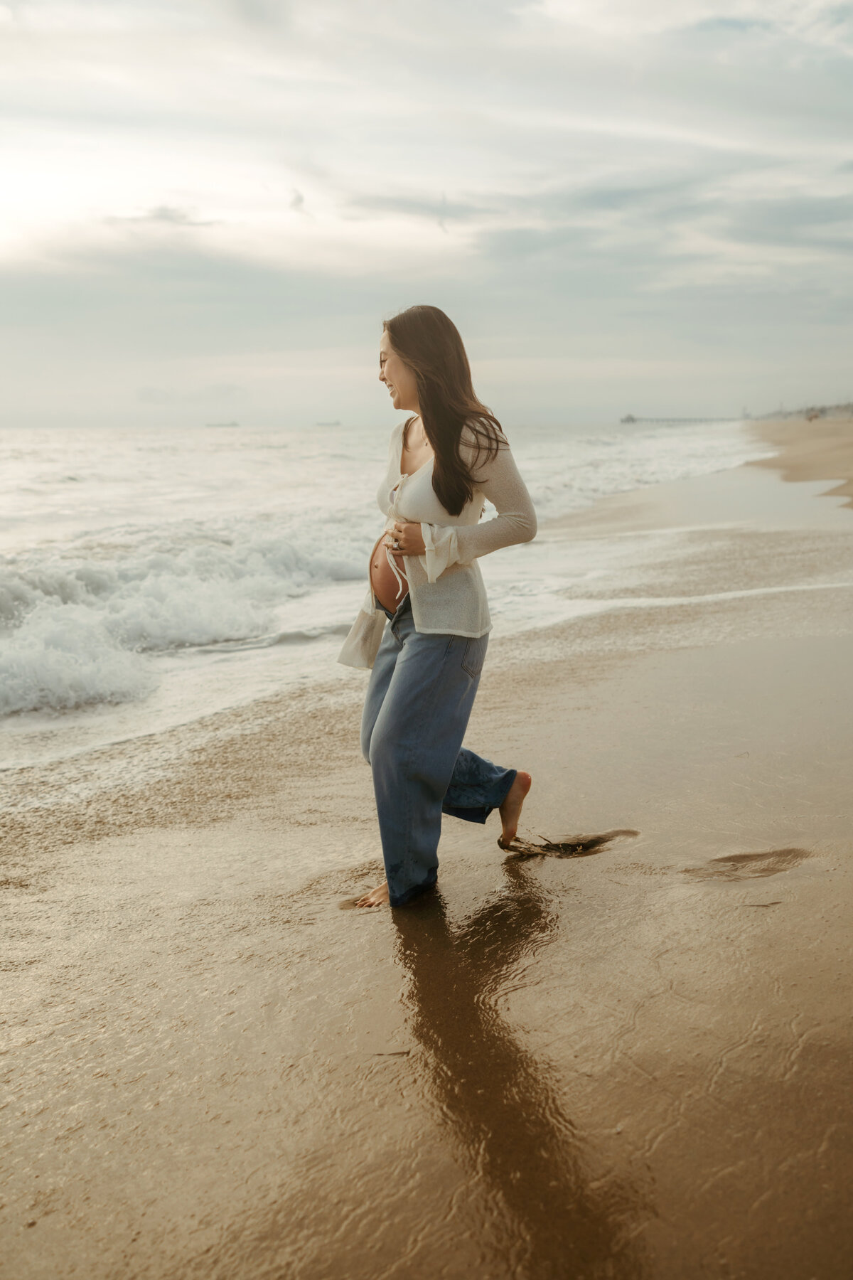 LA Beach Maternity Photography 77