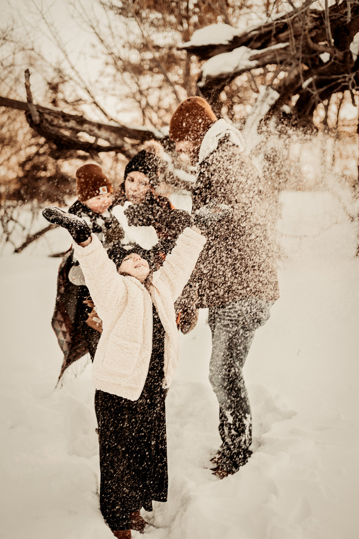 Winter family session