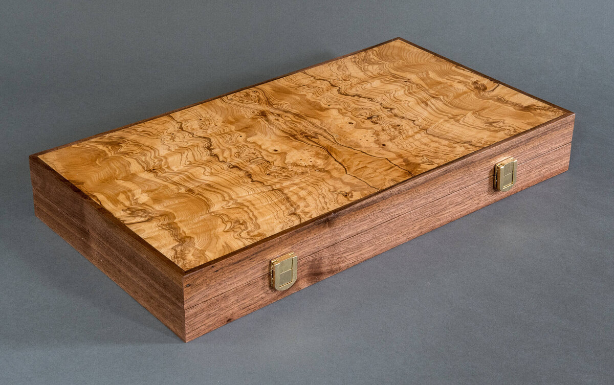 burl backgammon board-1
