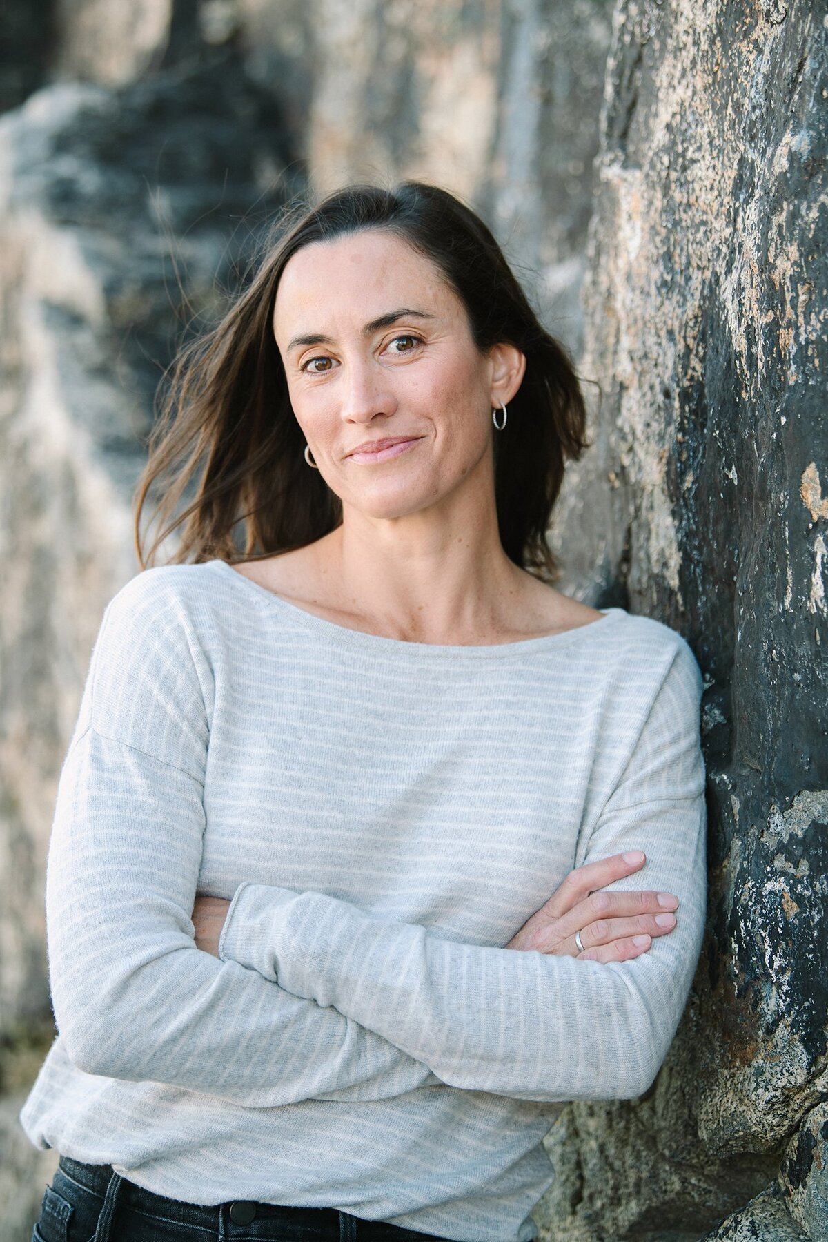 woman headshot portrait dark hair at donner summit