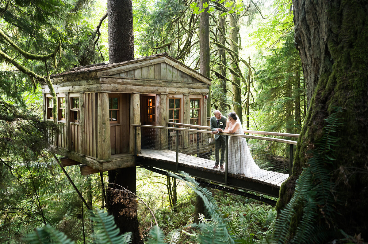 Treehouse Point Issaquah Washington Elopement Photographer