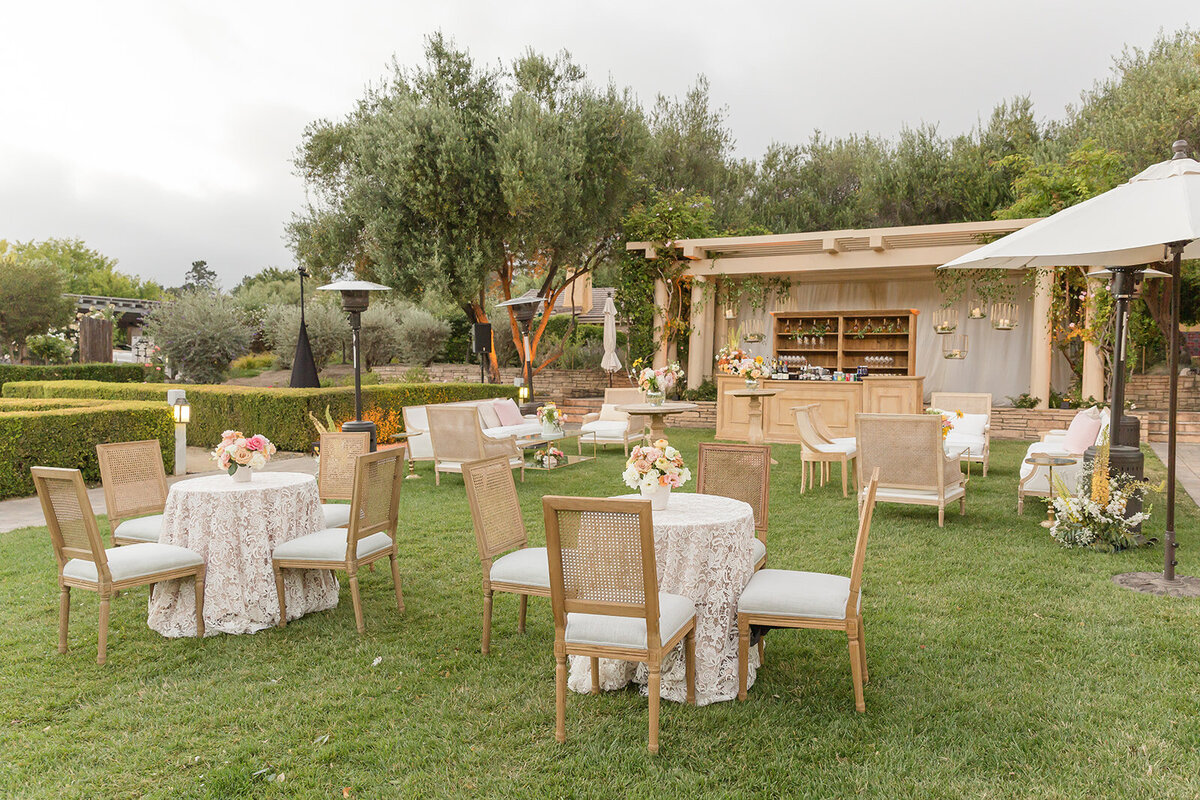 Bernardus Carmel Wedding cocktail reception lounge