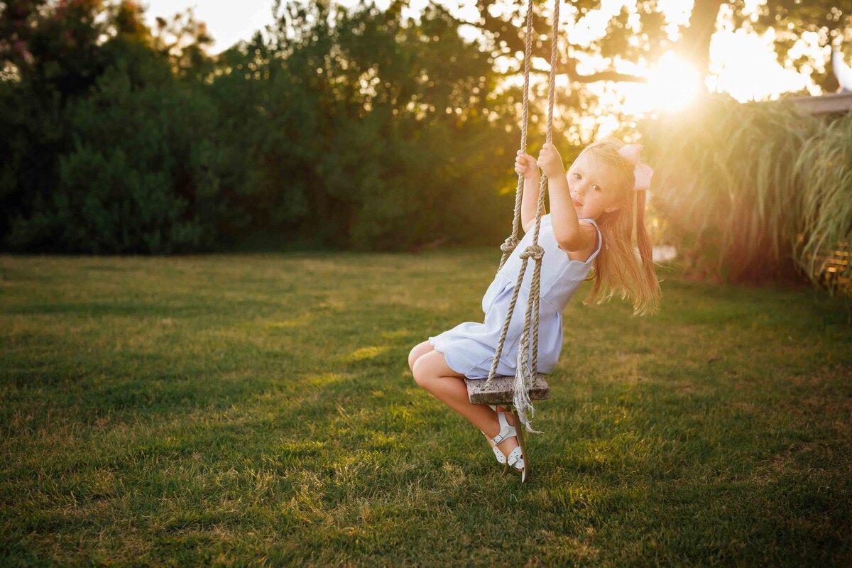 girl on swing long island photographer