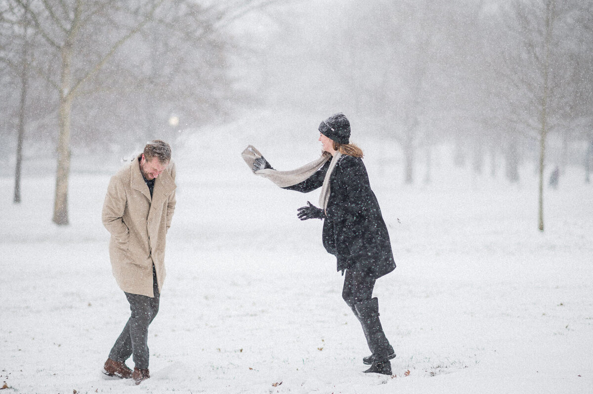 Snowy Charlottesville Engagement - Hunter and Sarah Photography-18