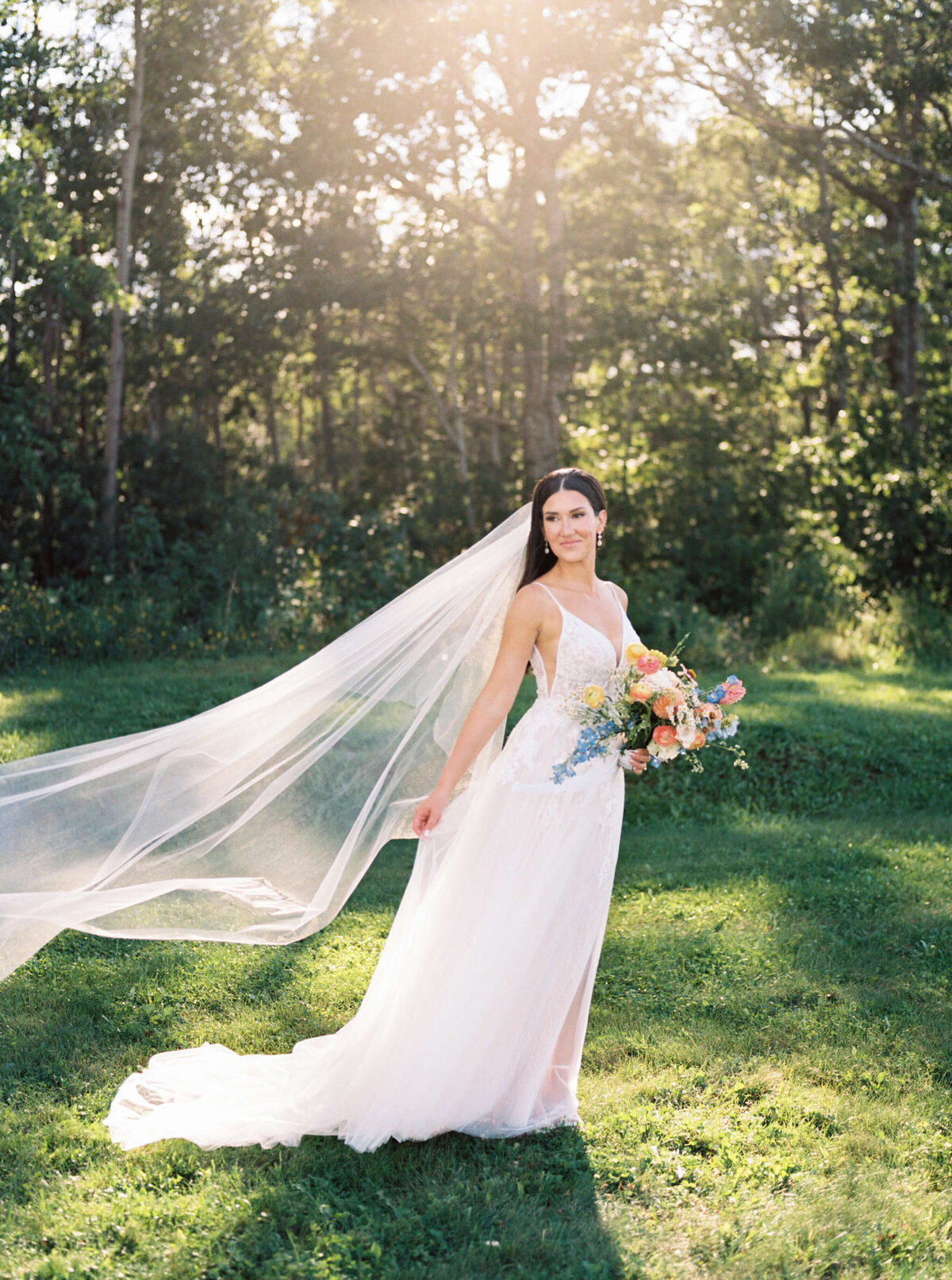 Bridal portrait at Oak Island Resort Wedding, Nova Scotia