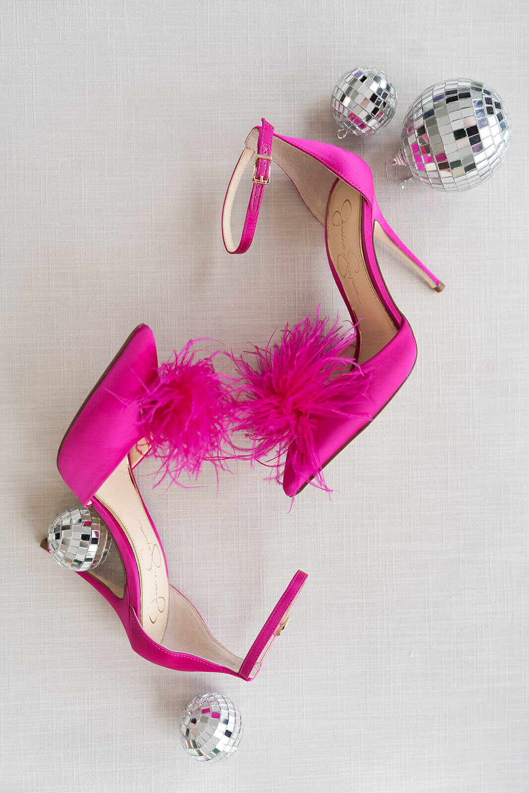 Torontos best wedding photographers Swish and Click Photography pink wedding shoes at Art Gallery of Hamilton