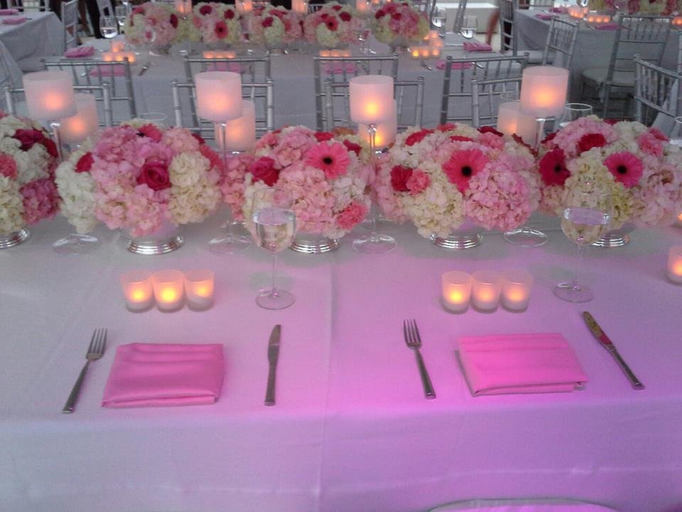 Shades of pink wedding The Skydeck Miami Beach